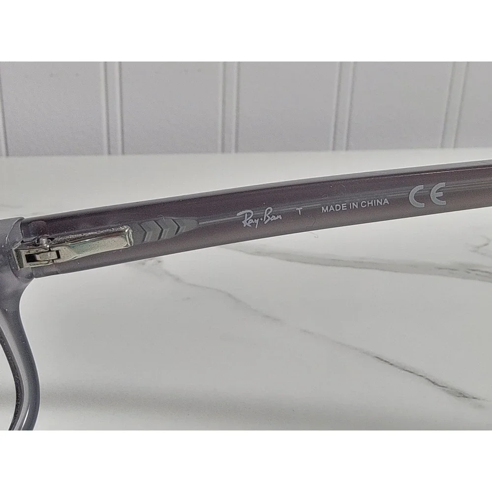 Ray-Ban Eyeglasses Frames RB5187 5076 Gray Brown Acetate Rectangular 52-16-140